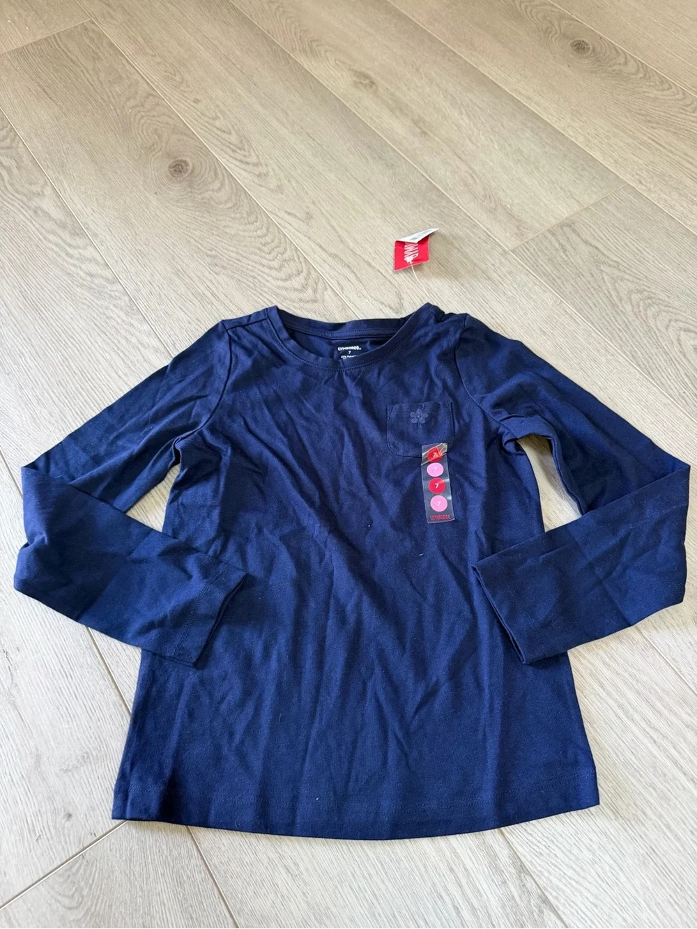 Gymboree Navy Long-Sleeve Cotton Tee